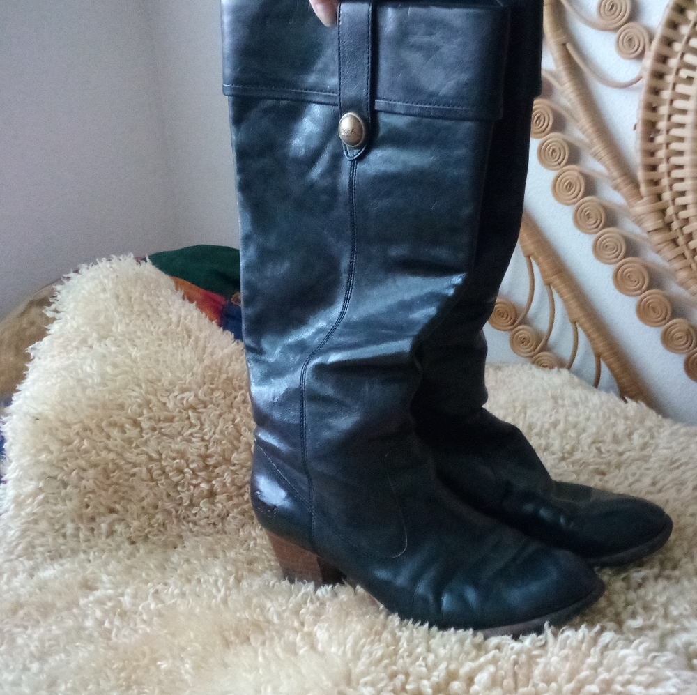 Coach leather boots